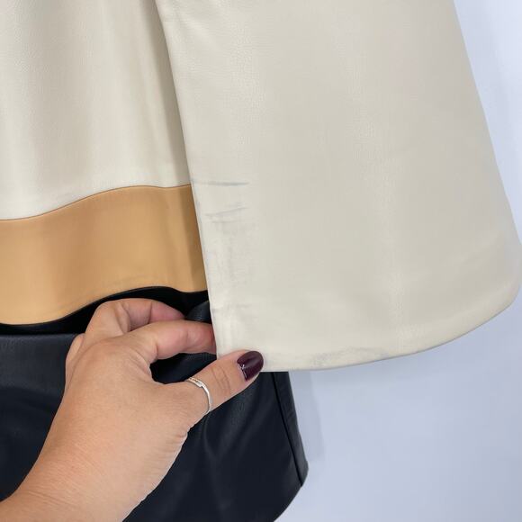 Alexis | NWT Cameron Dress in Multi Patchwork Faux Leather Shift AS IS M - Picture 14 of 16